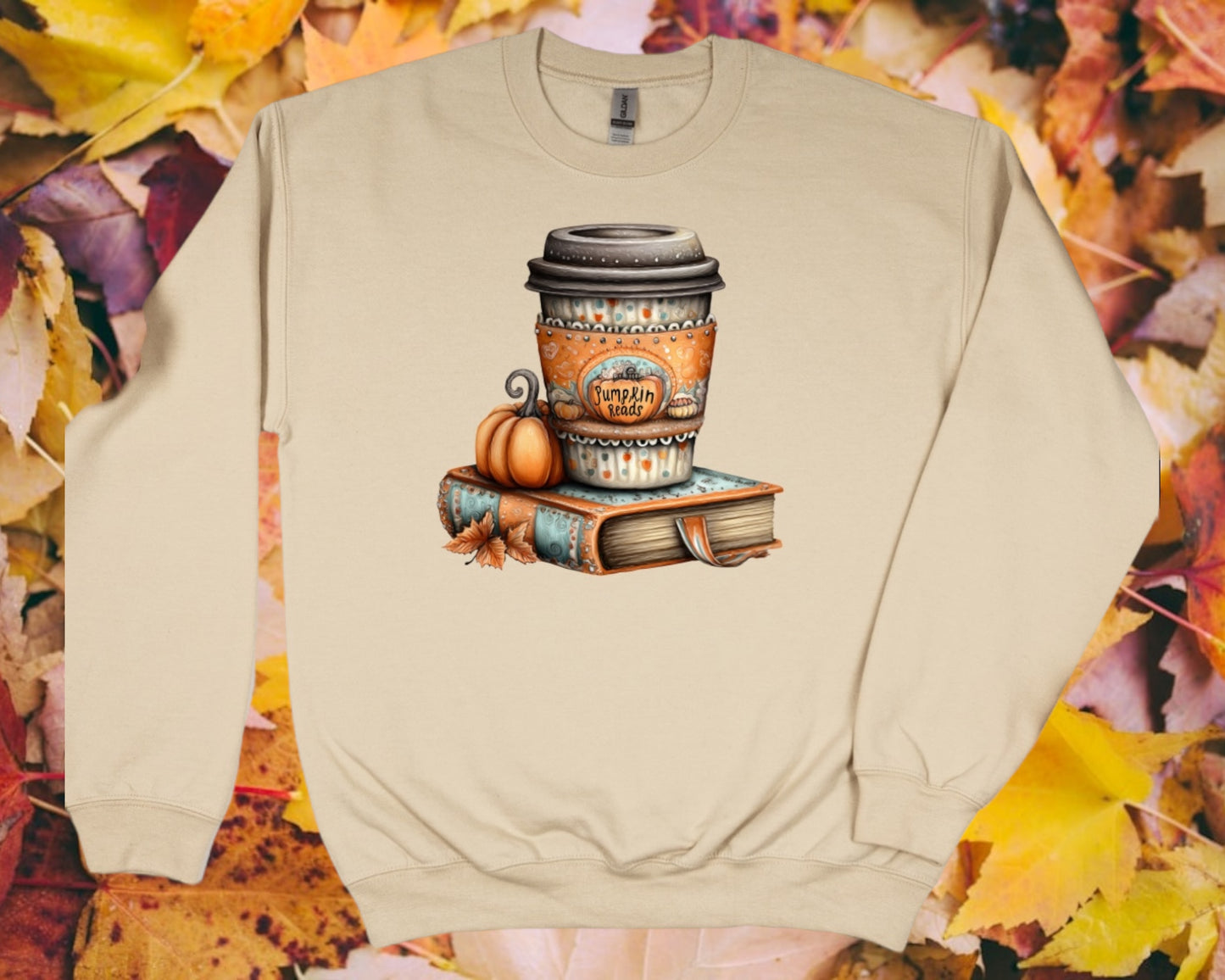 Book and coffee crewneck