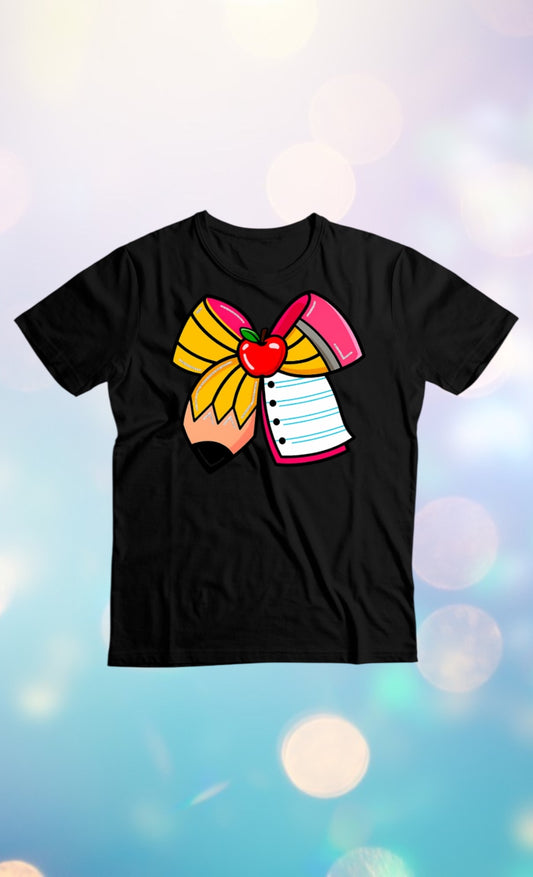 Teacher bow tshirt