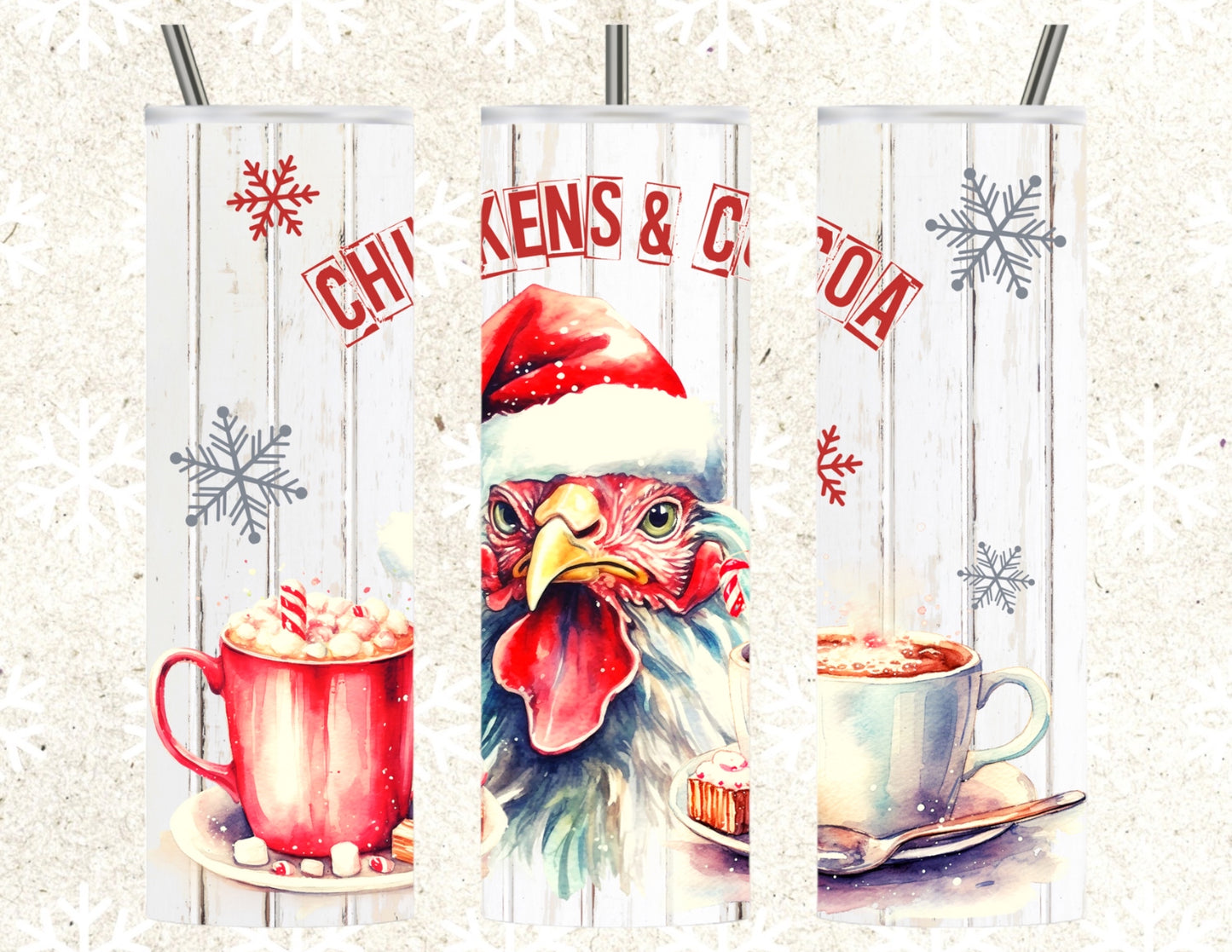 Chickens and cocoa 20oz tumbler