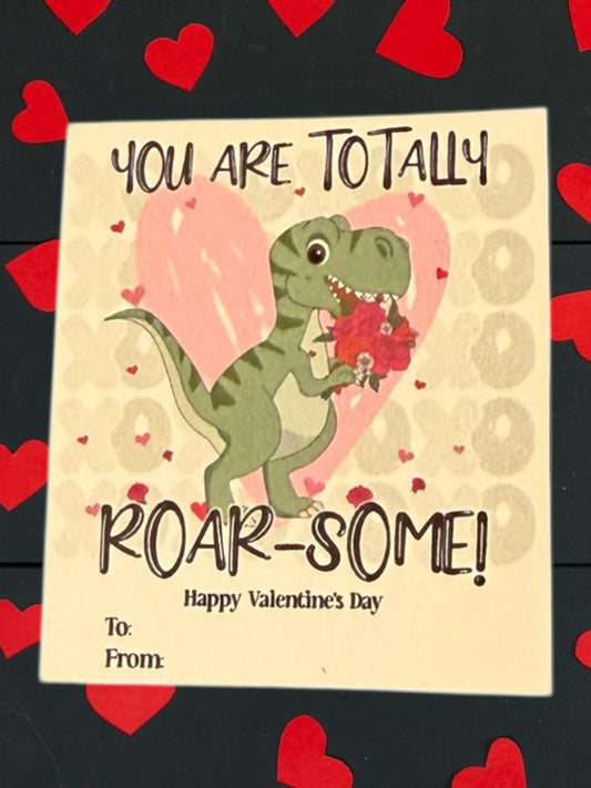 Totally roar-some valentines (set of 20)