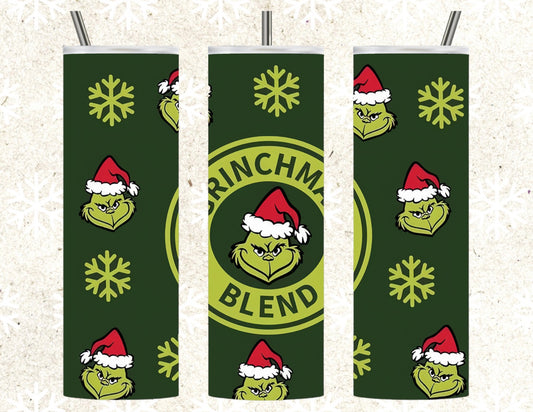 Green grinchmas blend 20oz tumbler