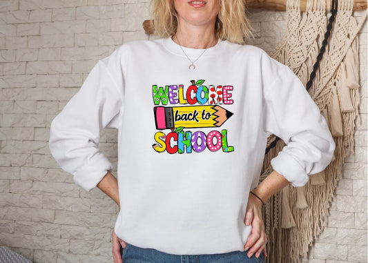 Welcome back to school crewneck