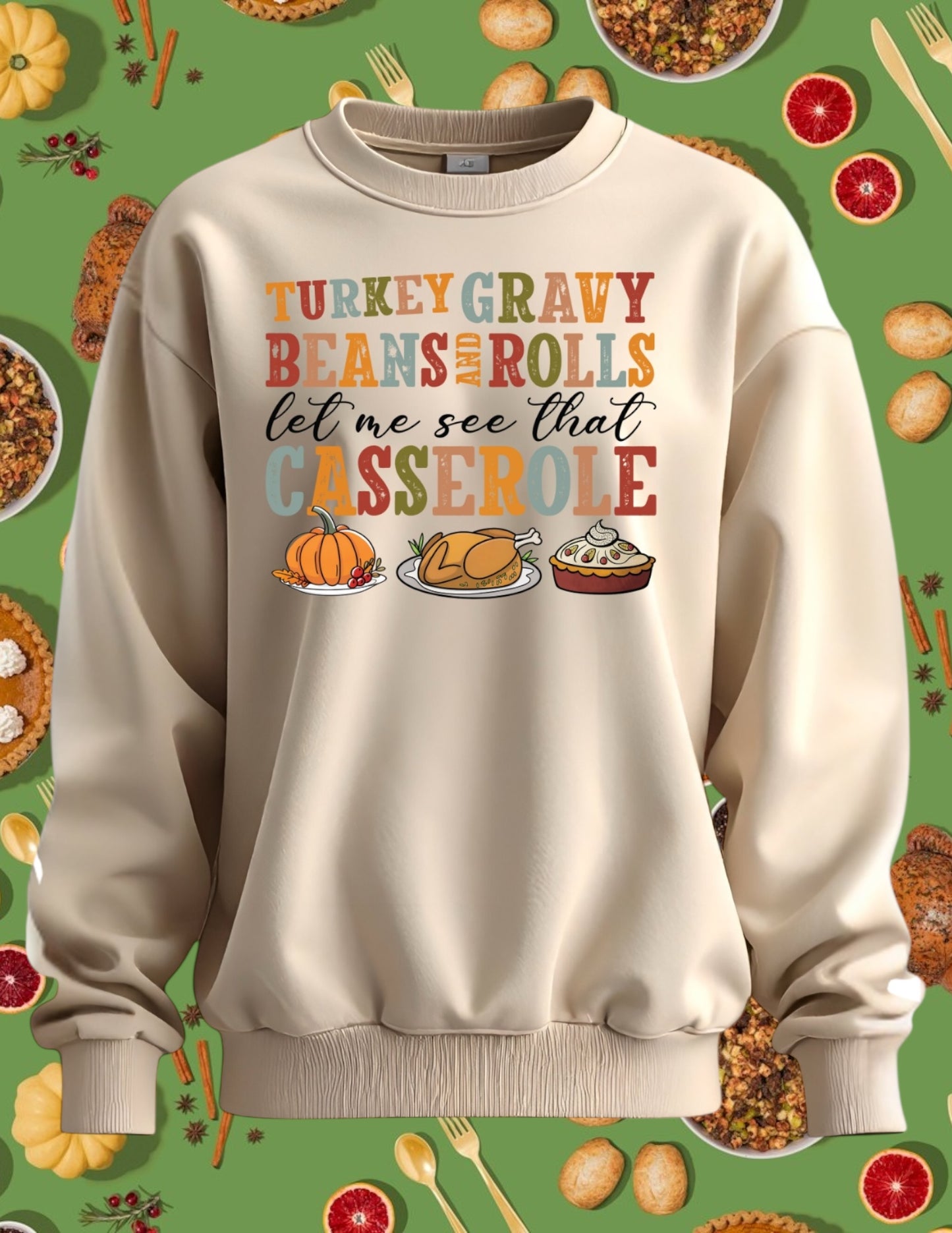 Turkey gravy casserole crewneck