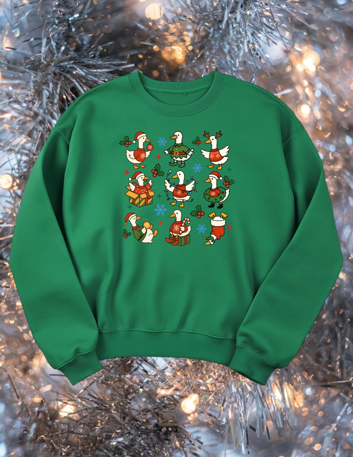 Christmas goose crewneck