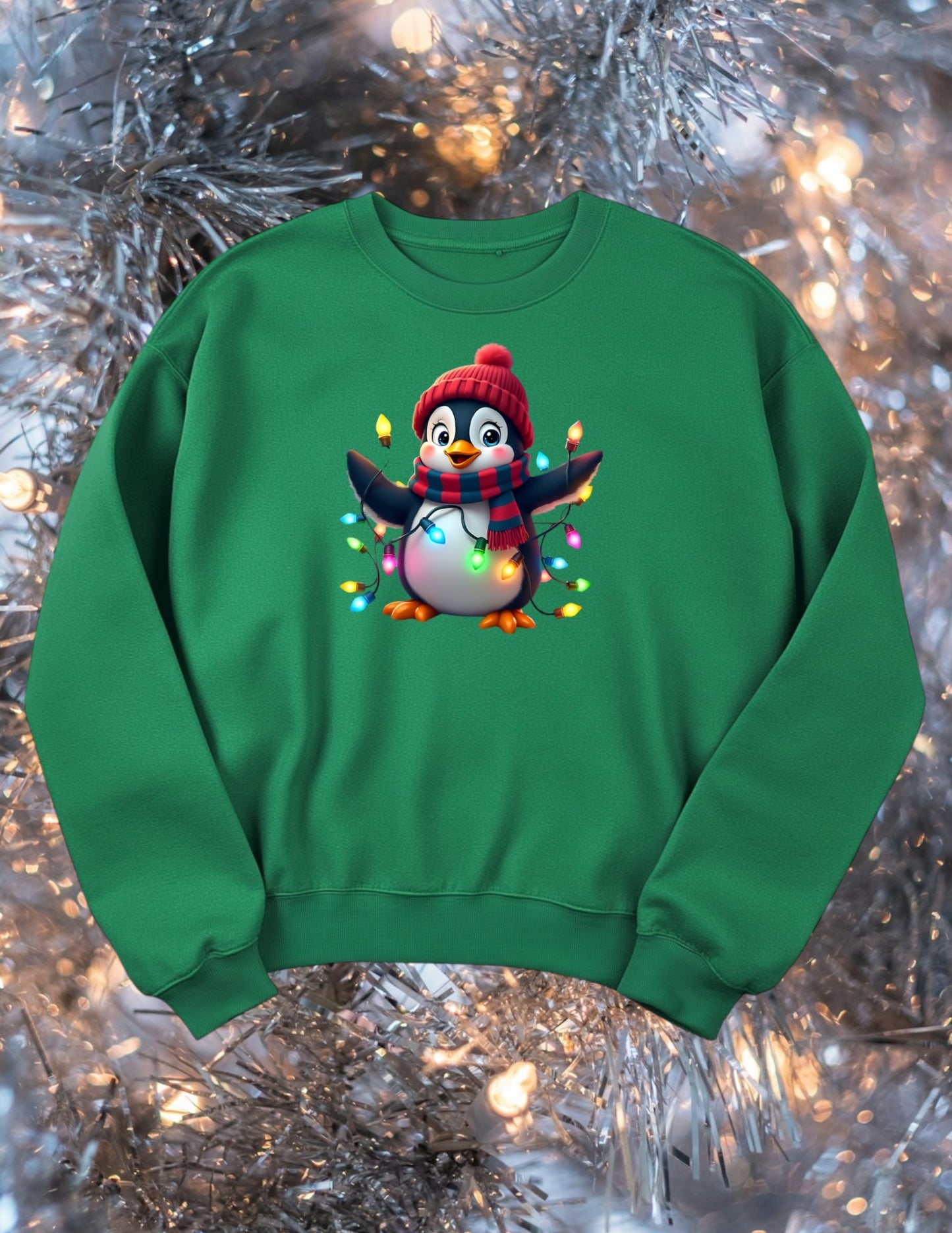 Christmas penguin crewneck