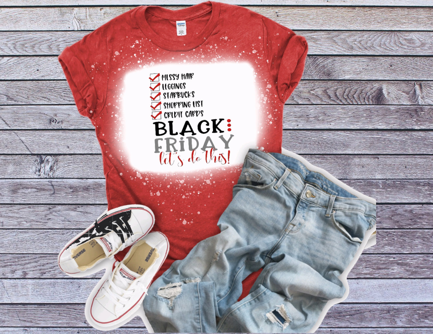 Black Friday checklist tshirt