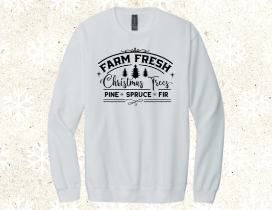 Farm fresh Christmas trees crewneck