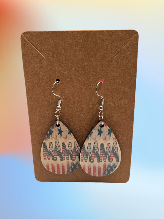 American mama teardrop earrings