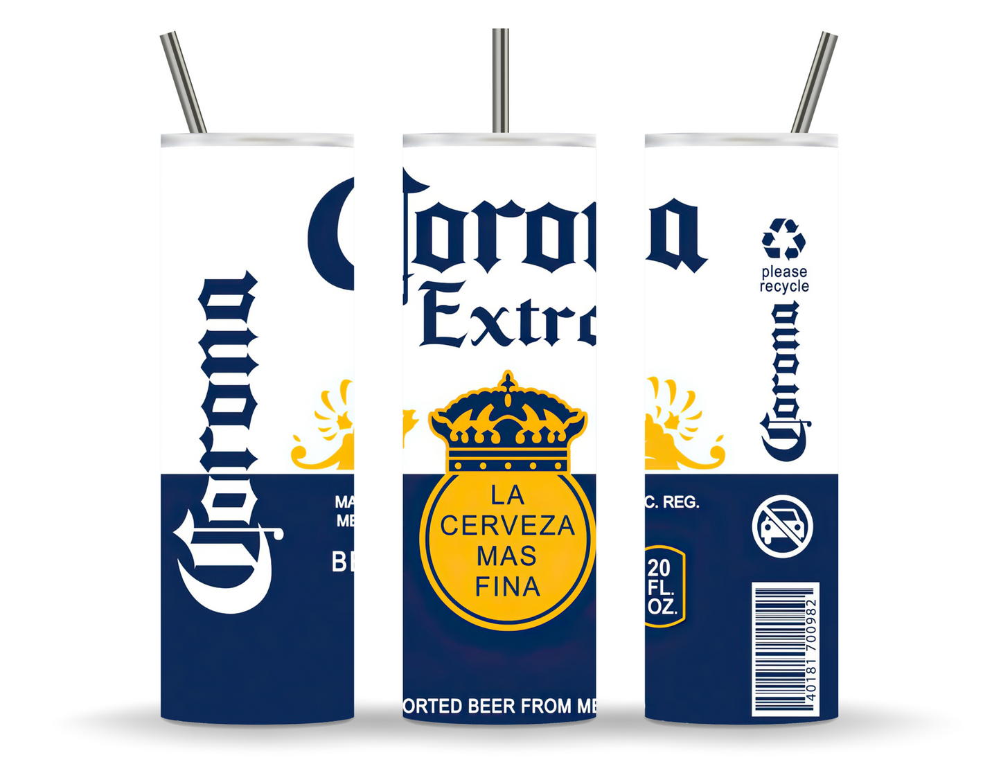 Corona extra 20oz tumbler