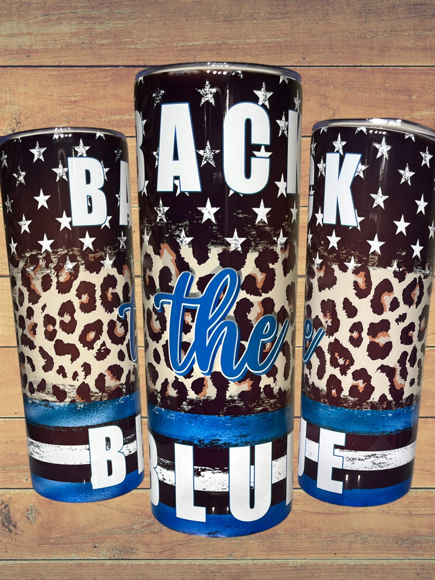 Back the blue 20oz tumbler