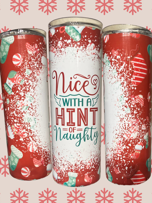 Nice w/ naughty 20oz tumbler