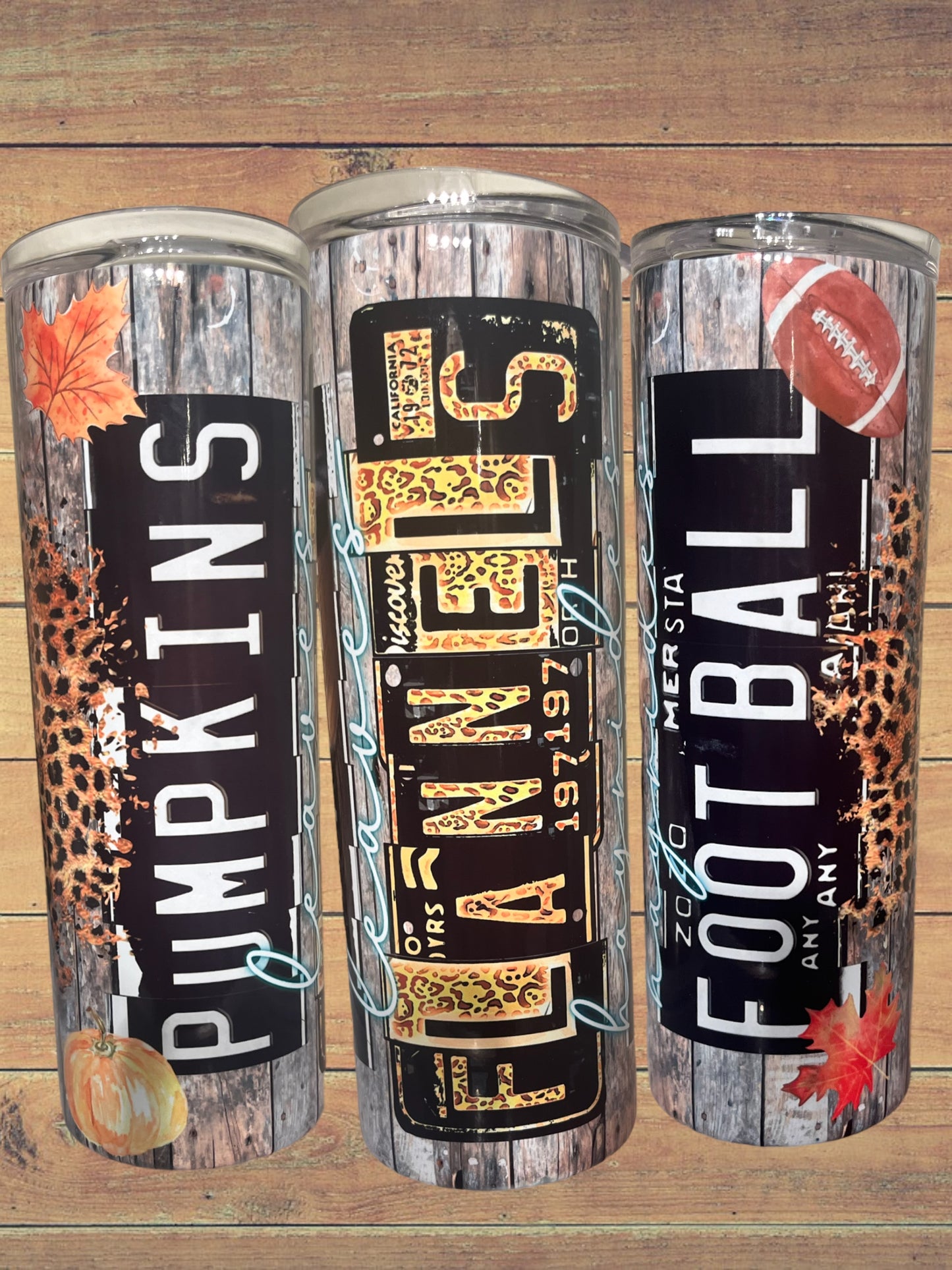 Fall license plates 20oz tumbler