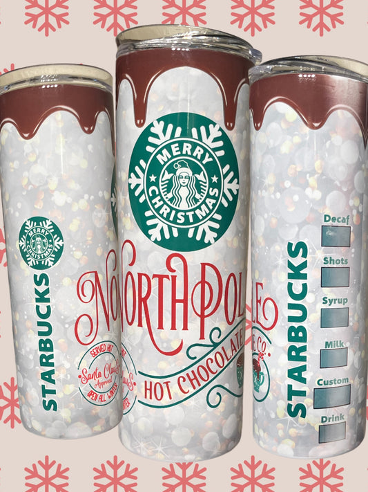 North Pole Starbucks 20oz tumbler