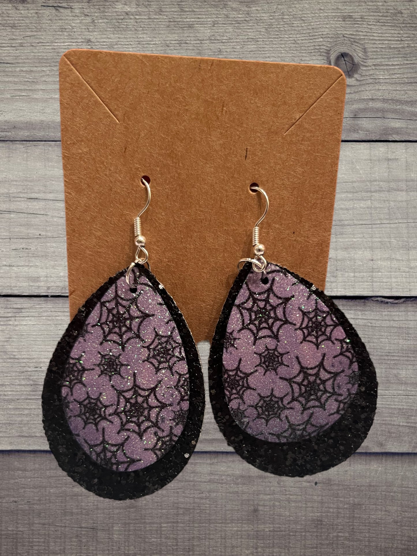 Spiderweb faux earrings