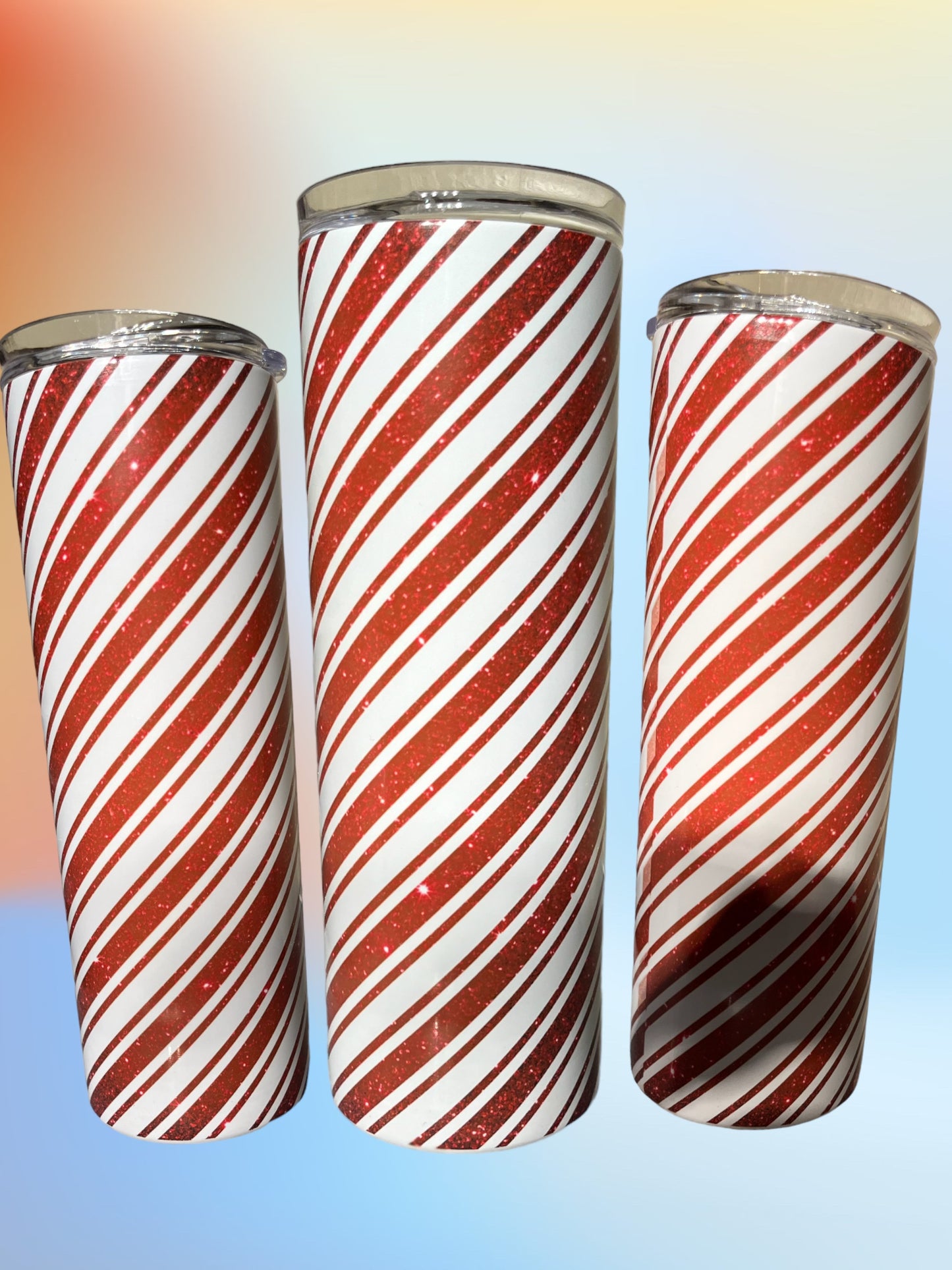 Red White Stripes 20oz Tumbler