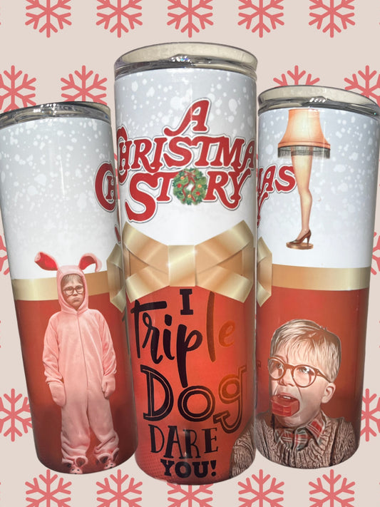 I triple dog dare you 20oz tumbler