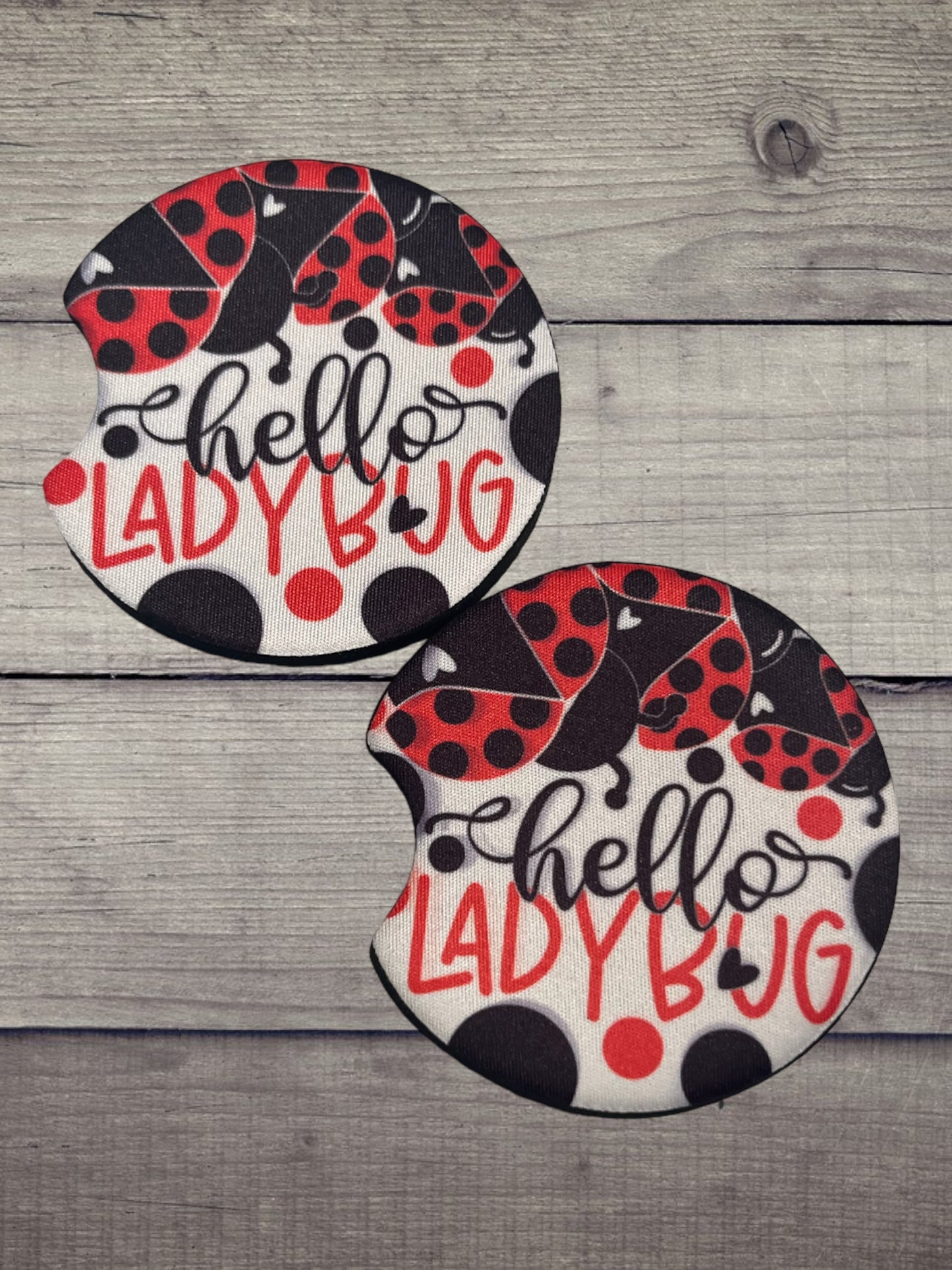 Hello lady bug car coasters (2)