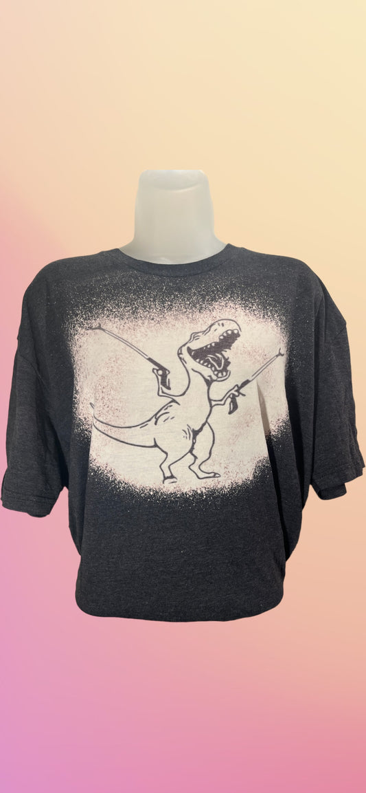 T-Rex with grabbers tshirt