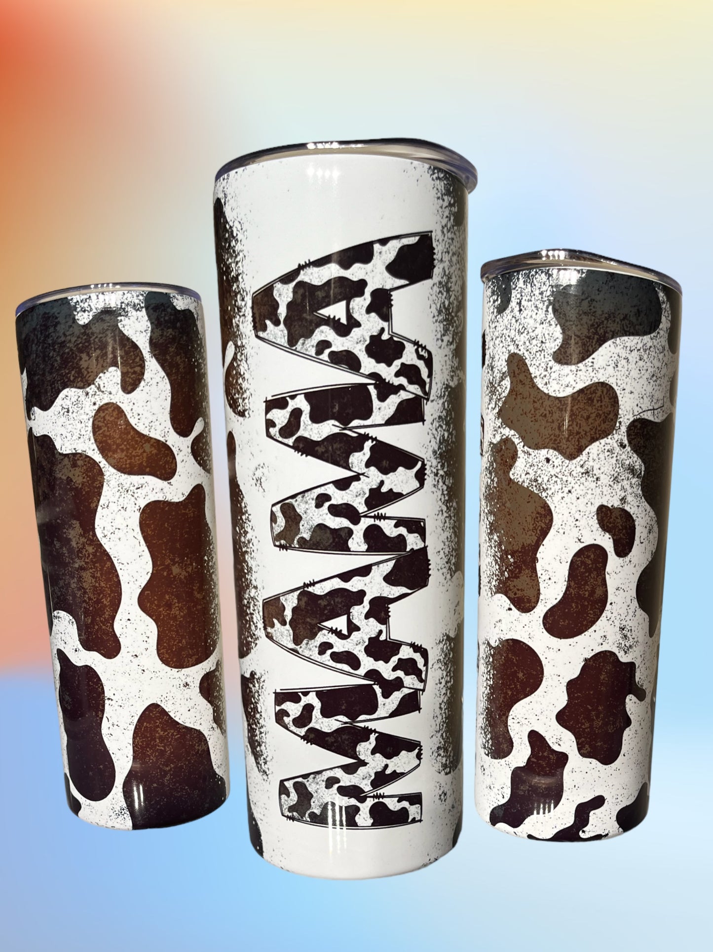 Cowprint mama 20oz tumbler