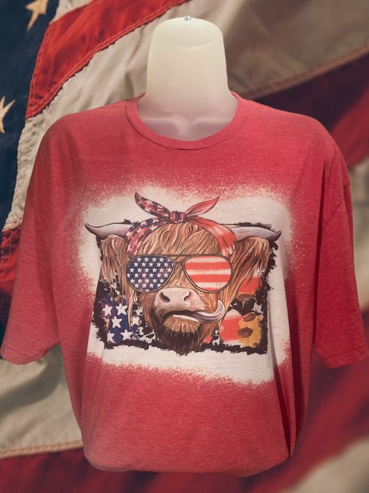 American cowhide tshirt