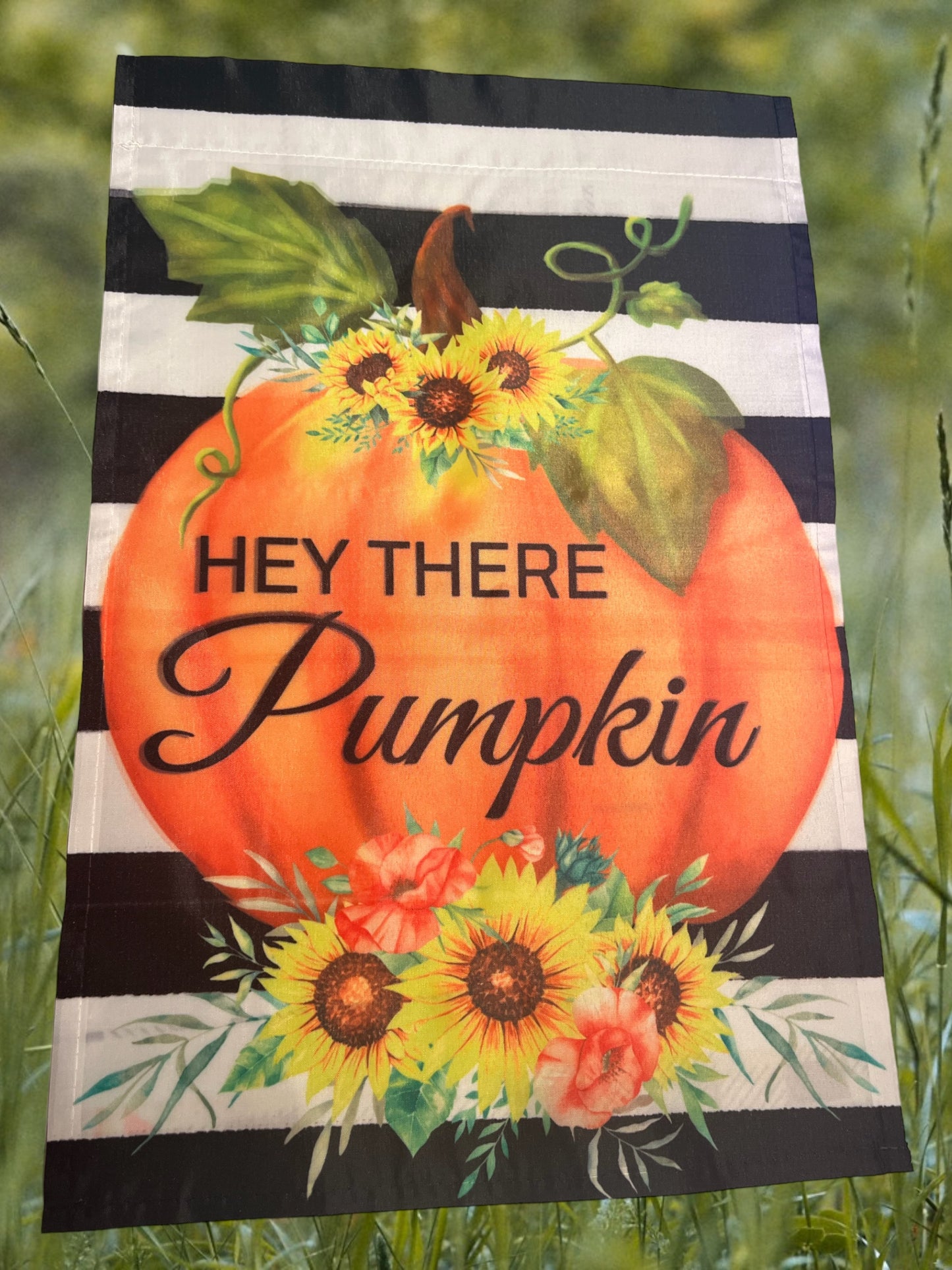 Hey there pumpkin 12x18 garden flag