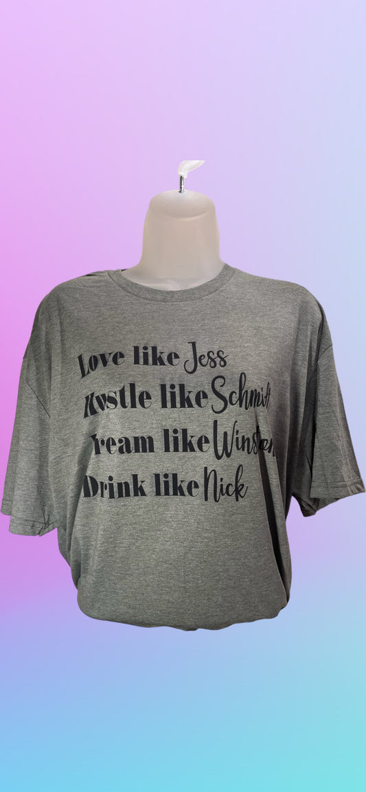 Love hustle dream drink tshirt