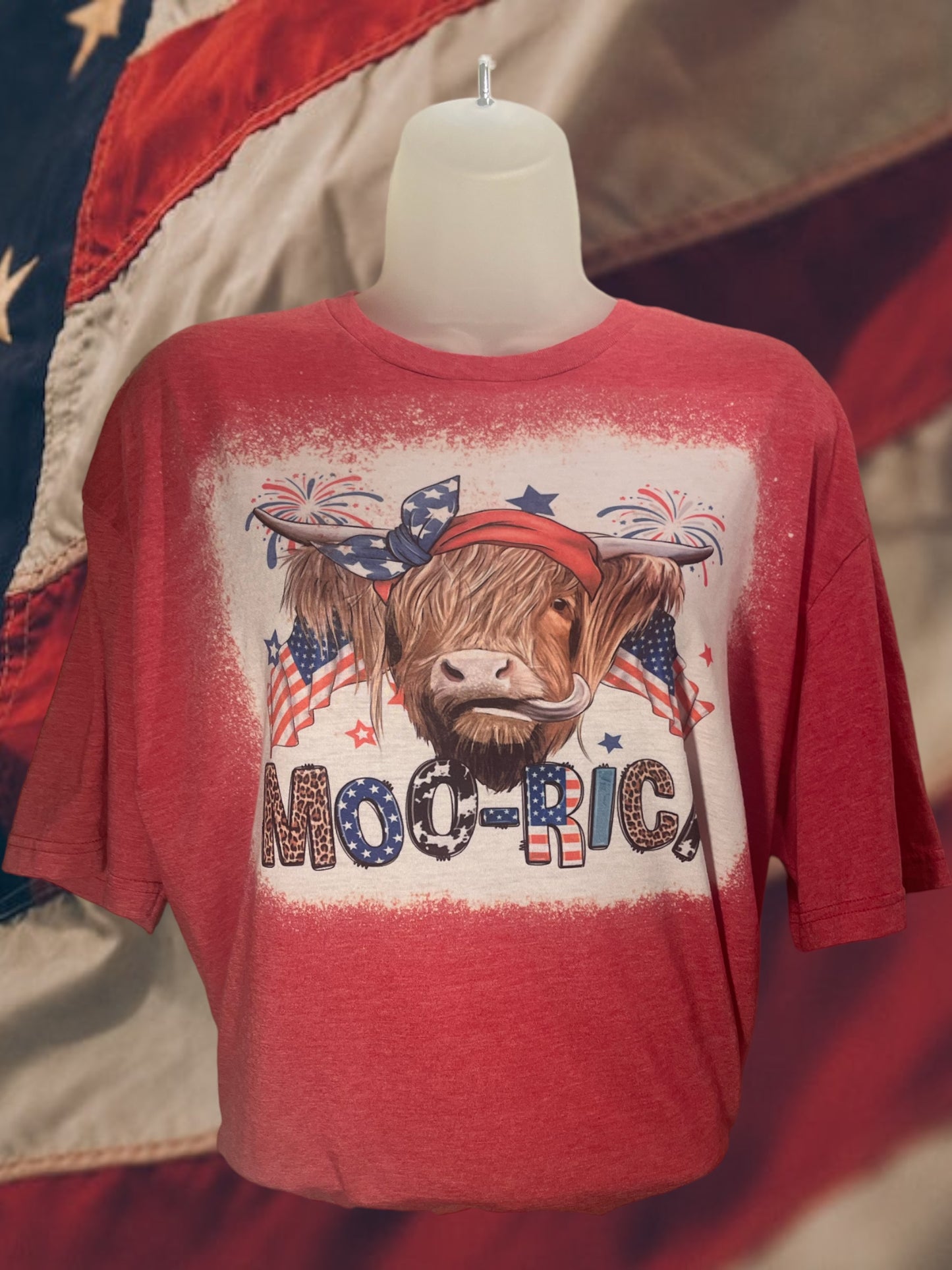 Moo-rica cowhide tshirt