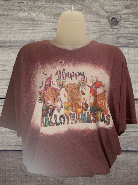 Happy hallothanksmas tshirt