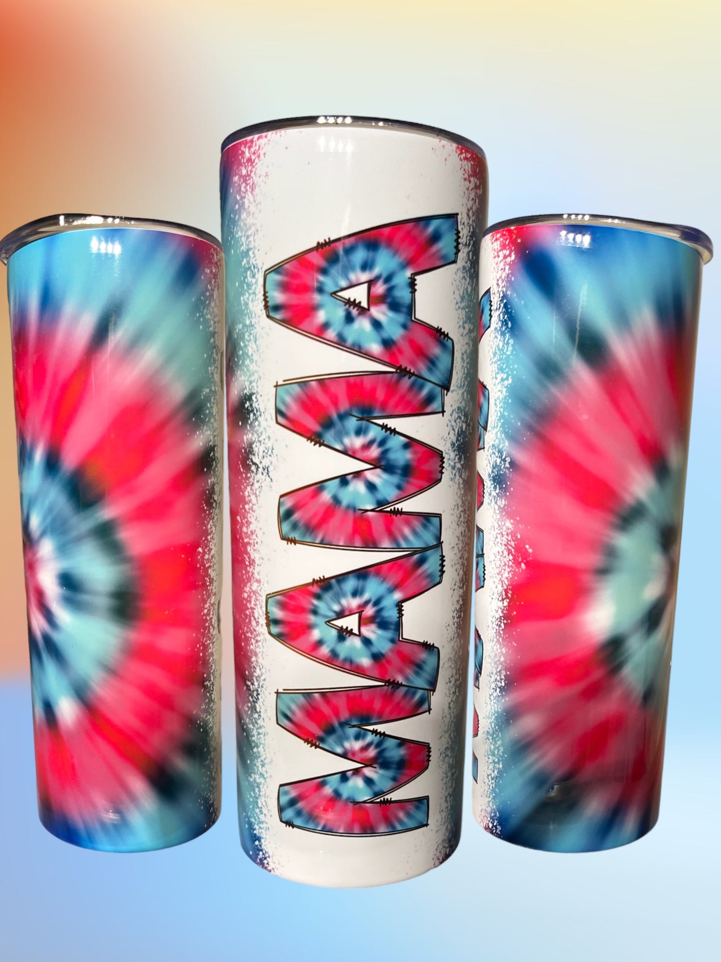 Tie dye mama 20oz tumbler