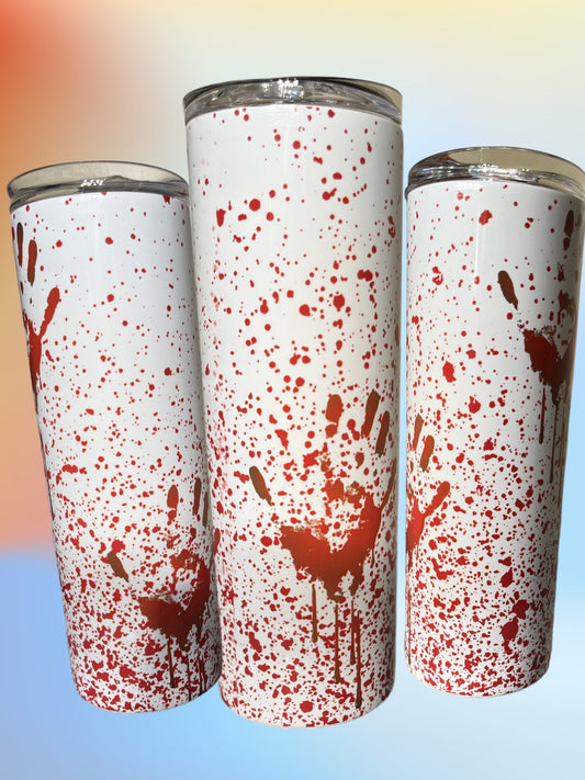 Blood Splatter Hands 20oz Tumbler