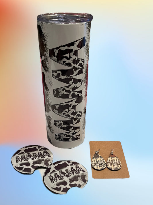 Cow print mama bundle