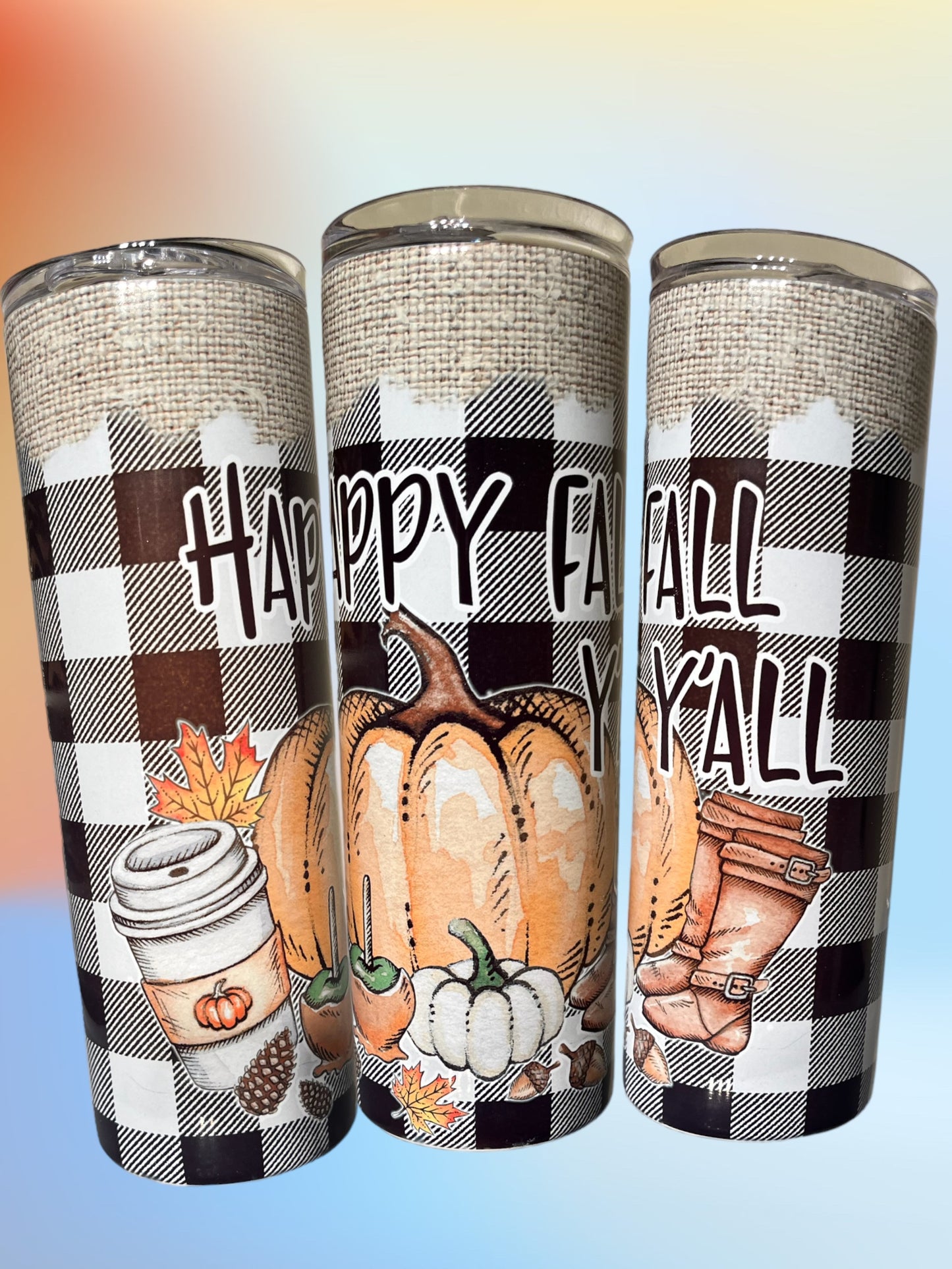 Happy Fall Y’all 20oz Tumbler