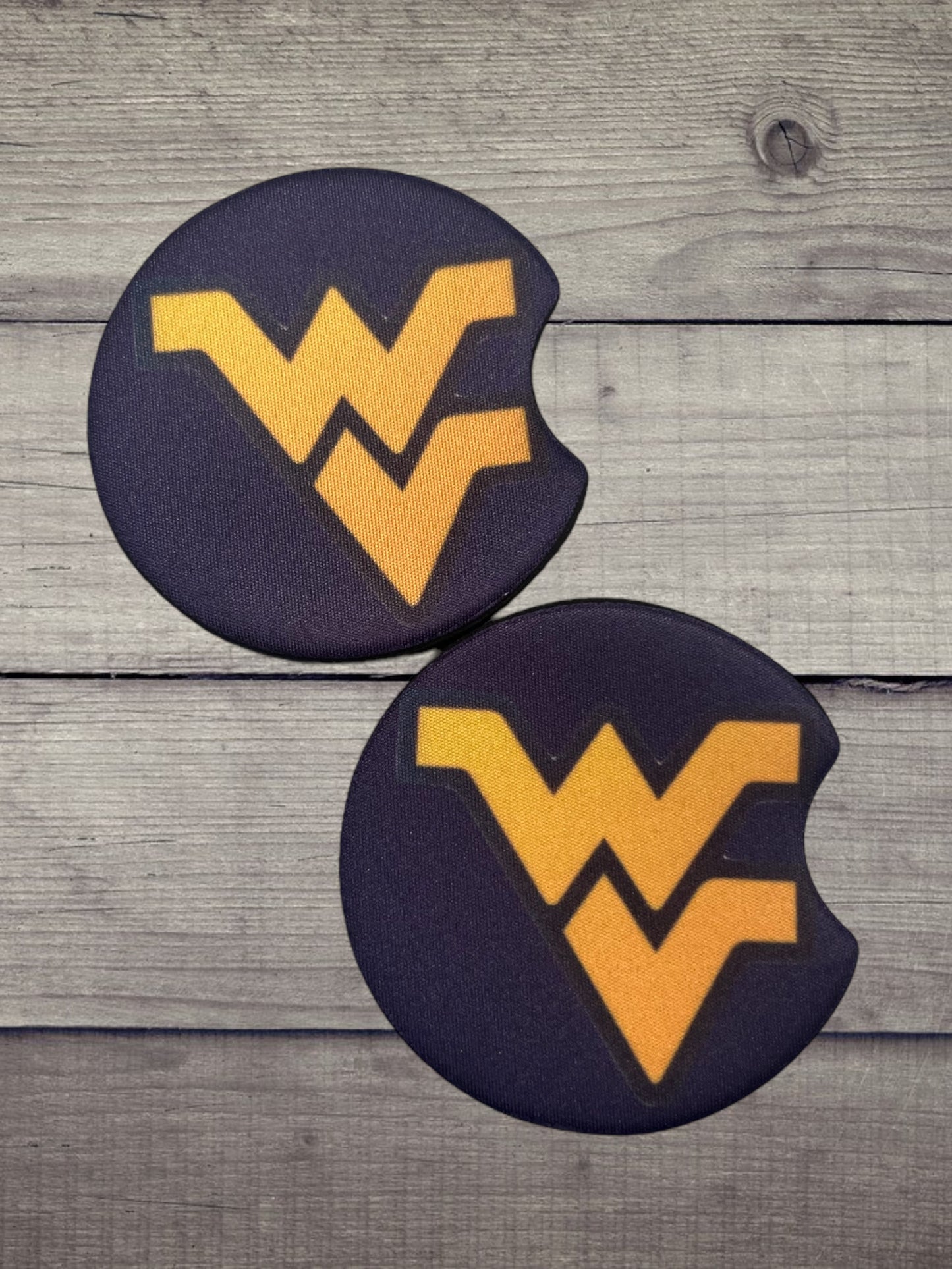 West Virginia car coasters (2)