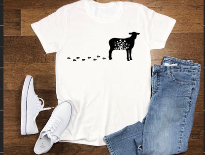 Sheep crossing tshirt