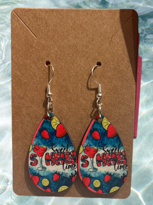 Sweet summer vibes tear drop earrings