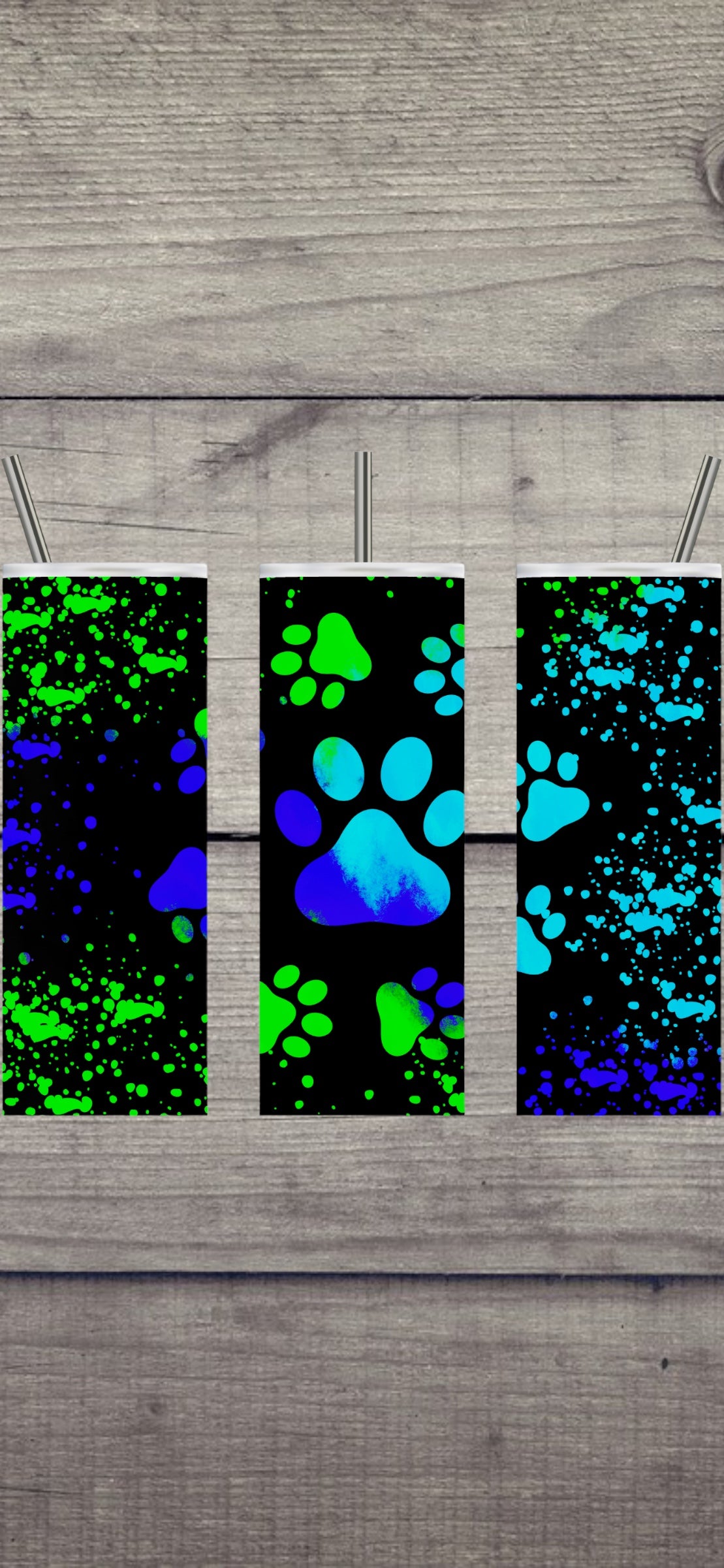 GB paw print 20oz tumbler