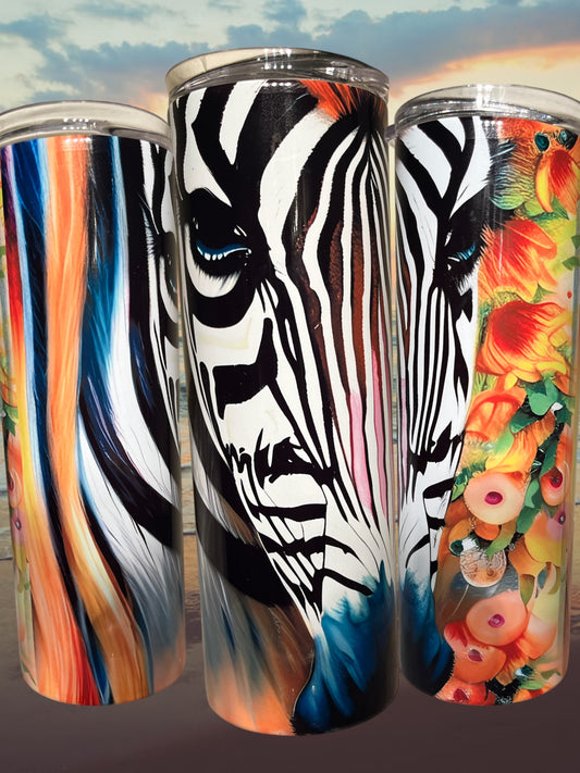 Zebra 20oz tumbler