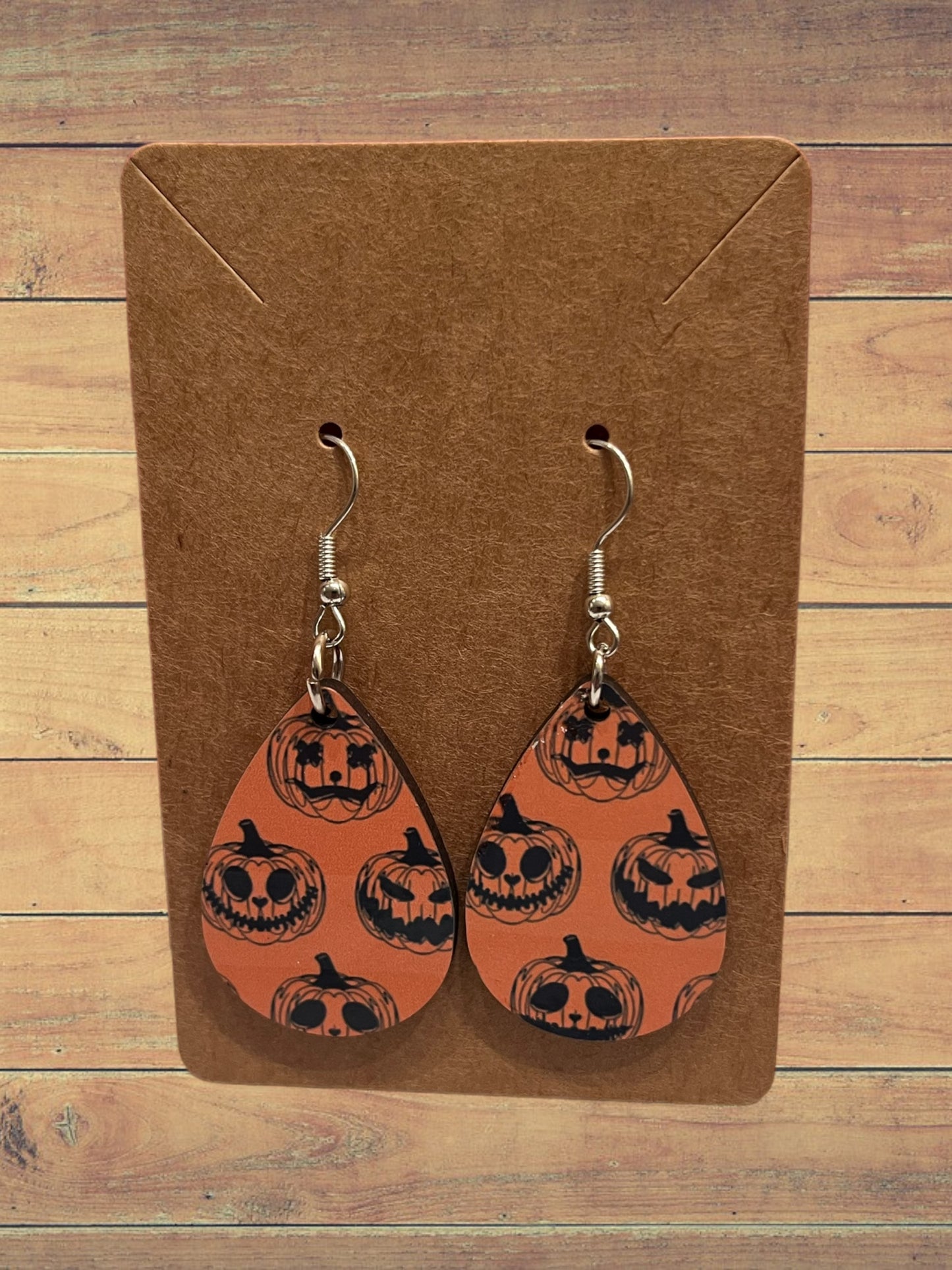 Jack o lanterns teardrop earrings