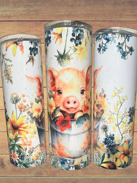 Pig in a tub 20oz tumbler