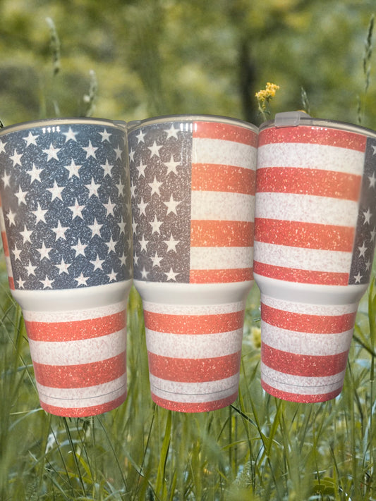 American flag 30oz tumbler