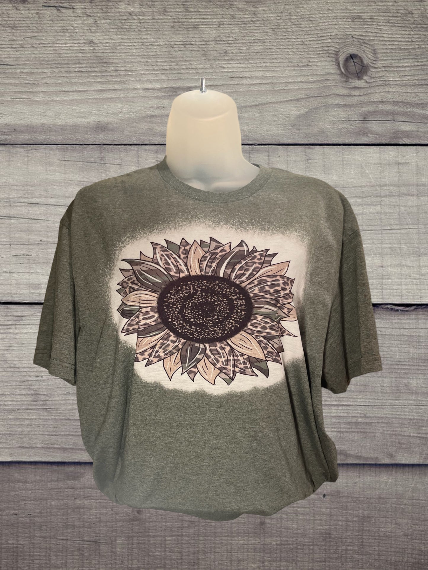 Camouflage sunflower tshirt