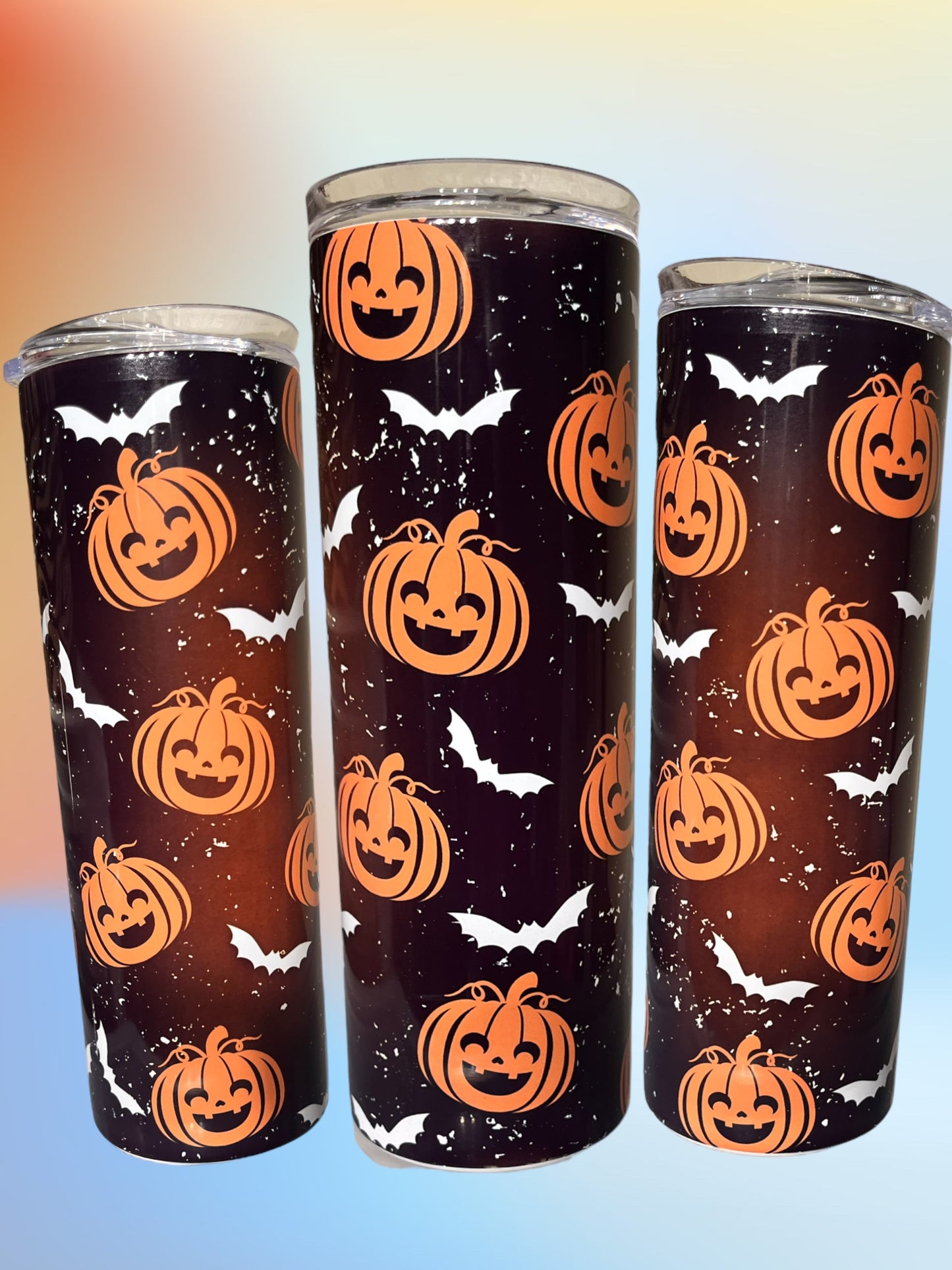 Pumpkin and Bats 20oz Tumbler