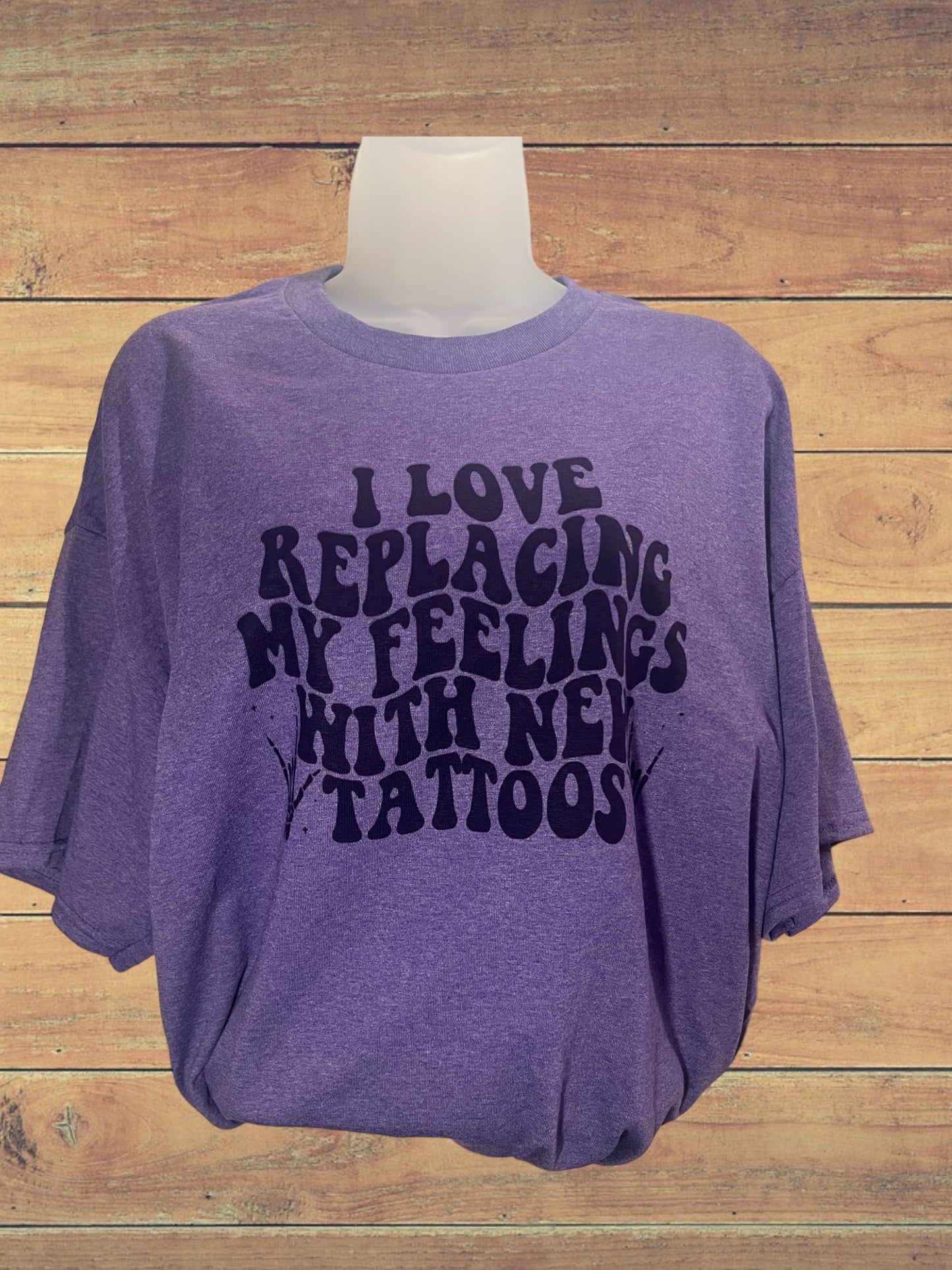 I love replacing my feelings with new tattoos tshirt