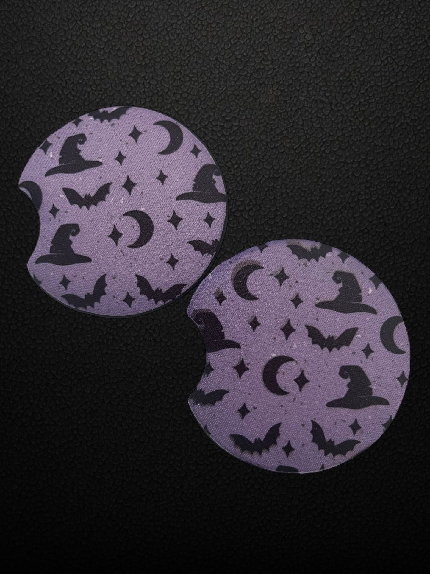 Bats and hats car coasters (2)