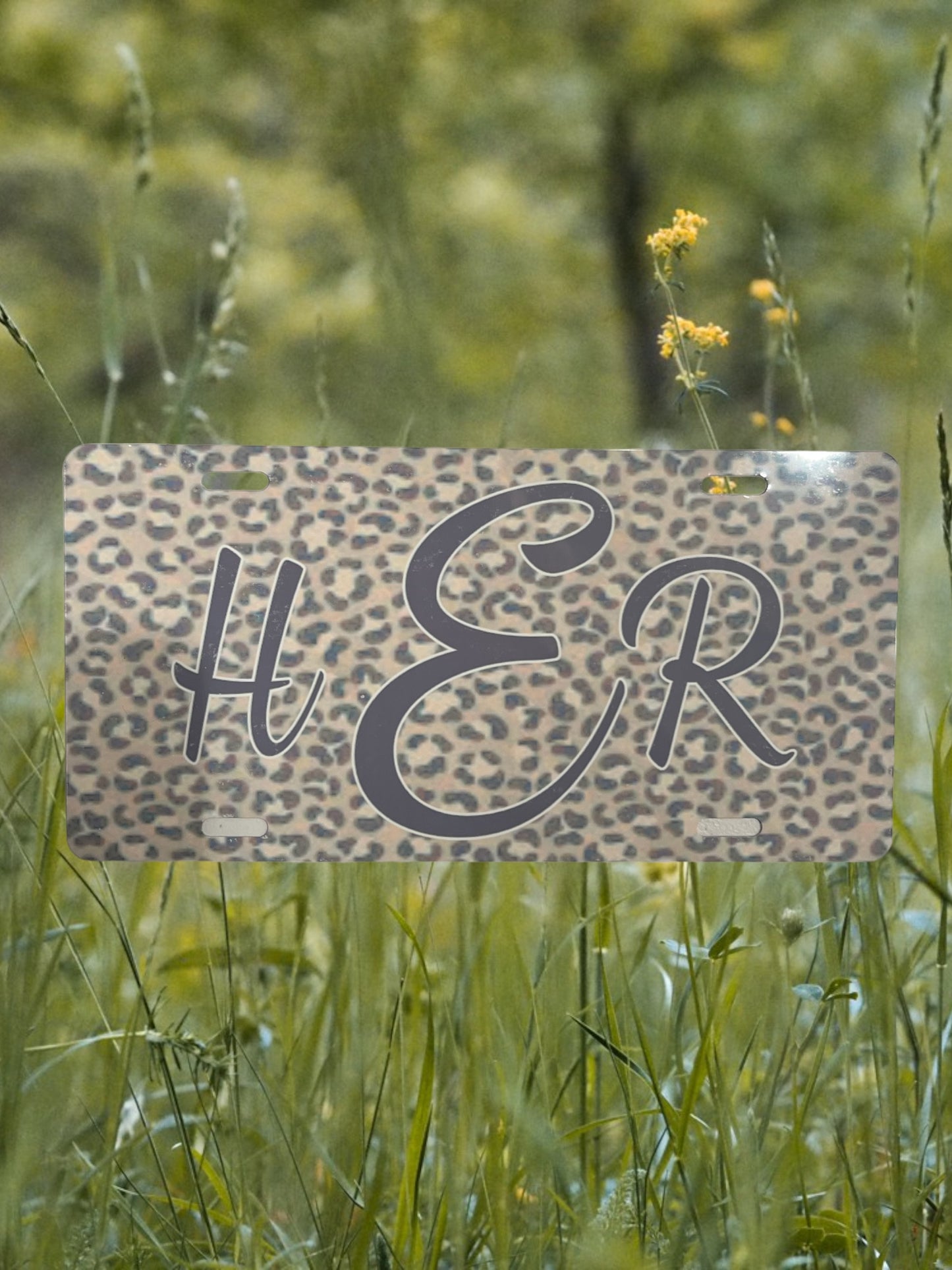 Monogram custom license plate