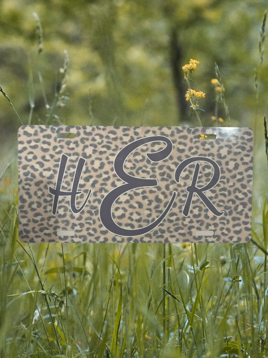 Monogram custom license plate
