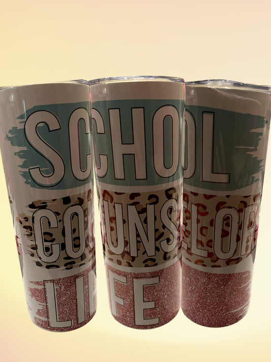 School counselor life 20oz tumbler