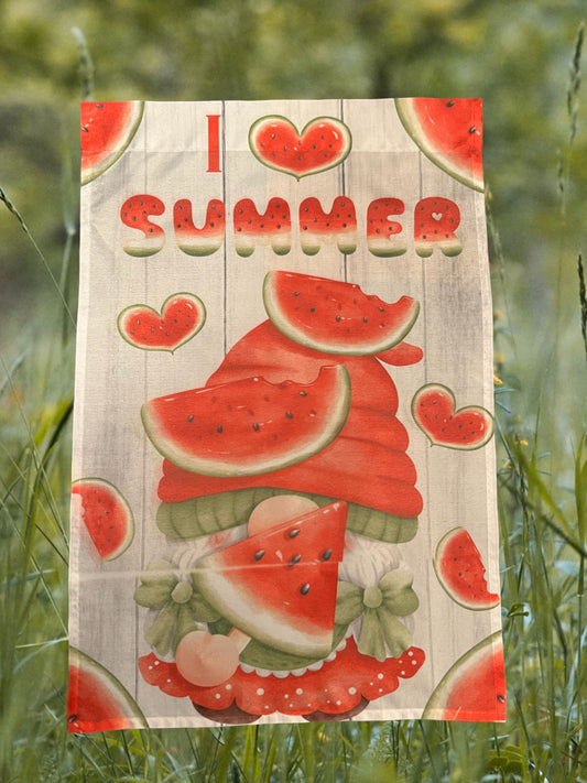 Summer Watermelon 12x18 Garden Flag