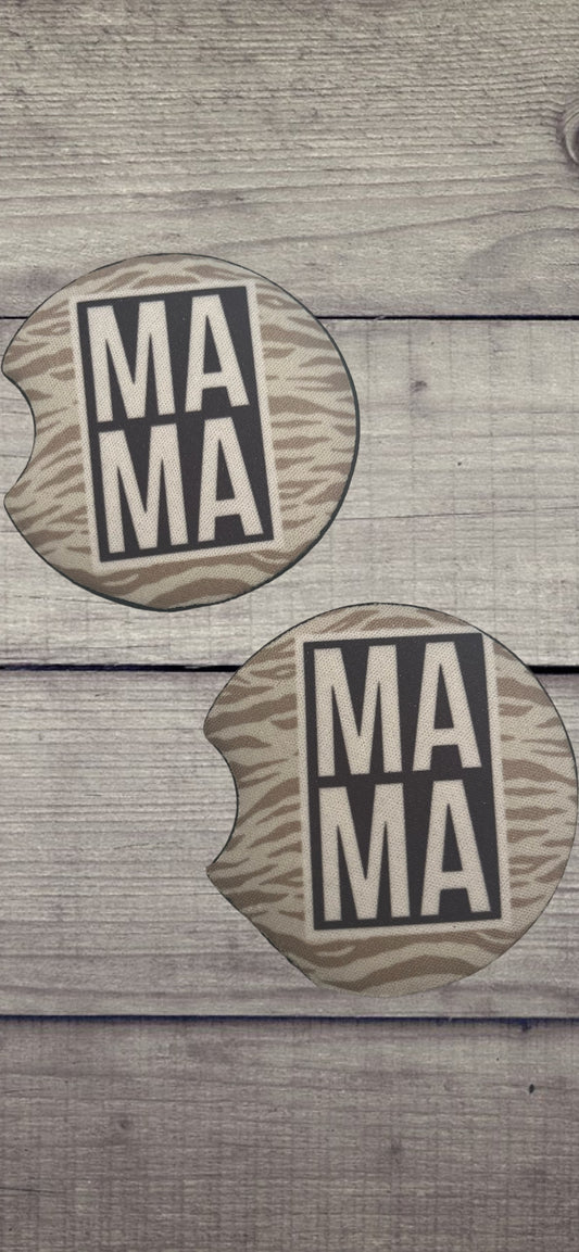 Zebra Mama Car Coasters (2)