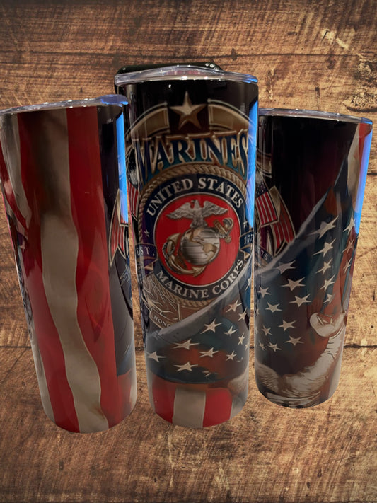 United States Marine Corps 20oz tumbler